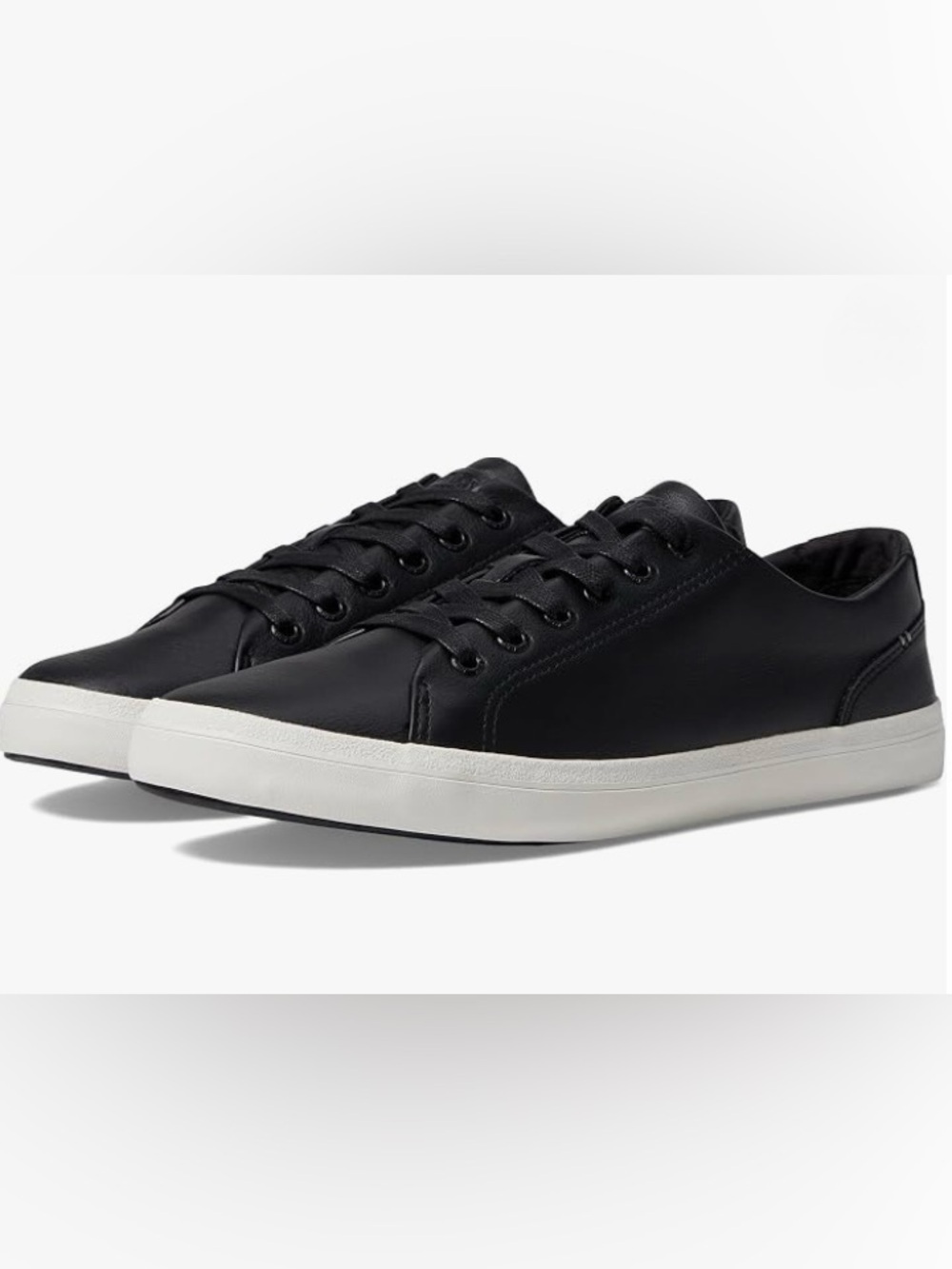 Sperry Men's Black Low-Top Leather Sneakers Size 7.5